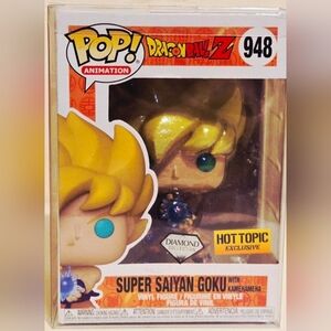 Funko Pop! Dragon Ball Z Super Saiyan Goku Kamehameha Diamond Collection New